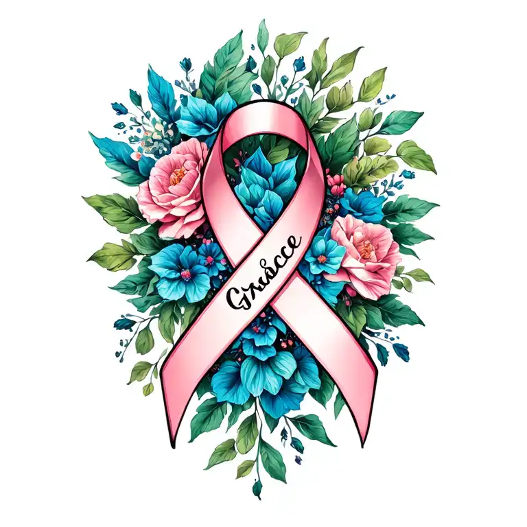 Daughters Name Is Grace And Leukemia Ribbon Intertwined