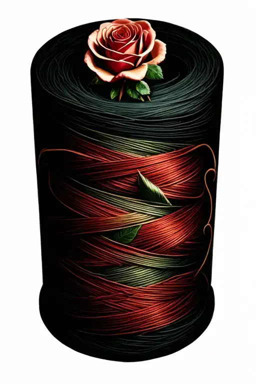 Spoil Of Thread And Needle And Roses Entwined