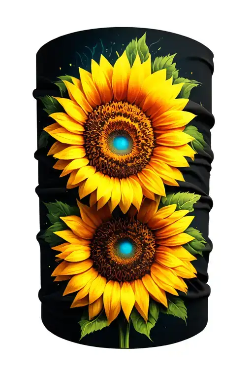 Vertical Armband Colored Sunflower Deasign