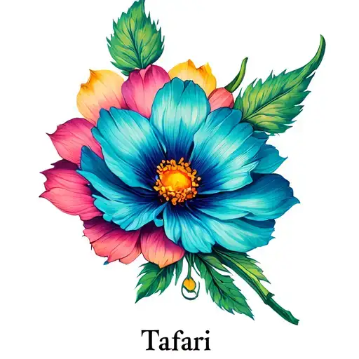 December Birth Flower With Name Tafari