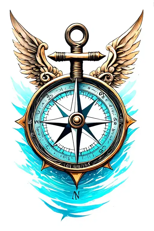 Compass Anchor Knife Slicing