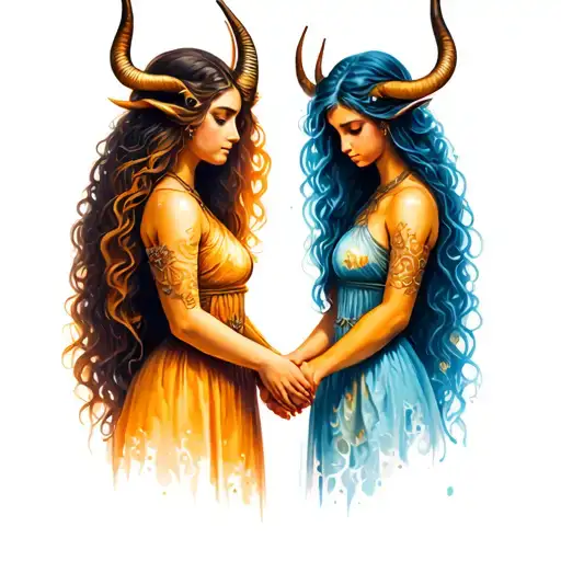 Capricorn Three Sisters Holding Hands