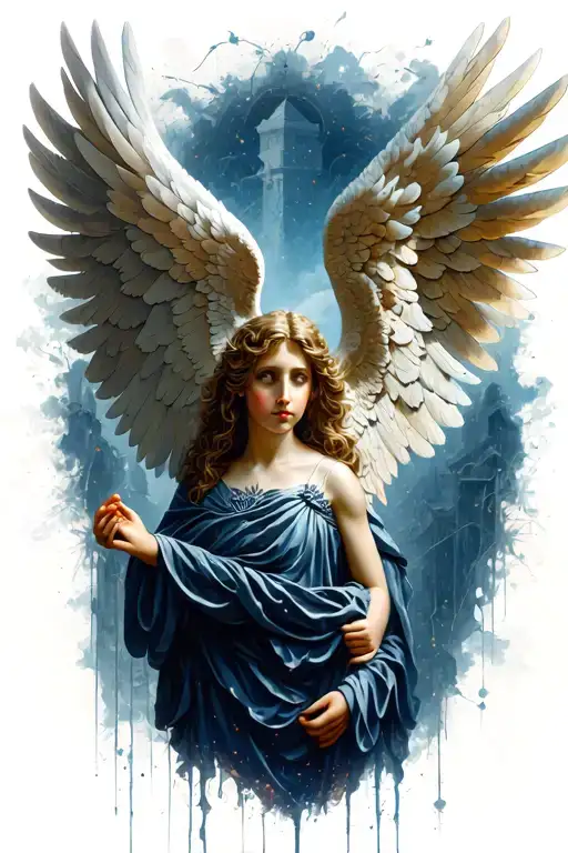 Cemetery Angels Wings Holding