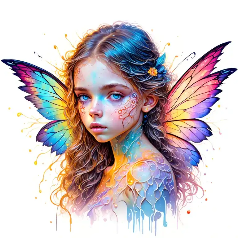 Fairy Wings Breaking Through The Skin