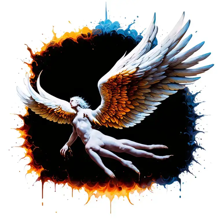 Wings Breaking Through The Skin Opening