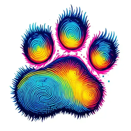 Paw And Fingerprint