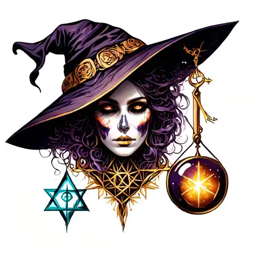 Witch Sumbol And Alchemy Symbols