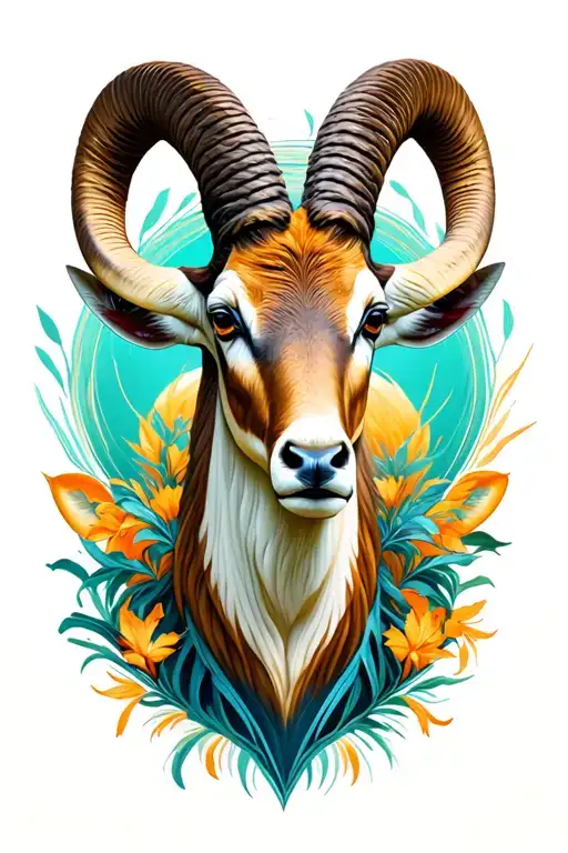 Ibex Bust Surrounded