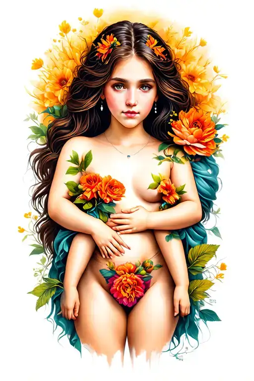 Mothers Love And Strength For Her 3 Children