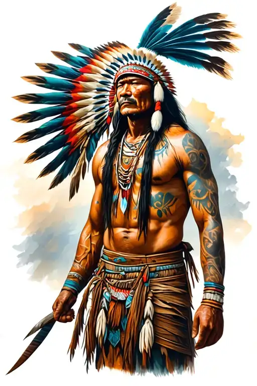 Apache Warrior Standing Side