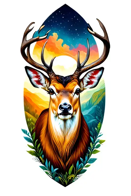 Deer Half Sleeve