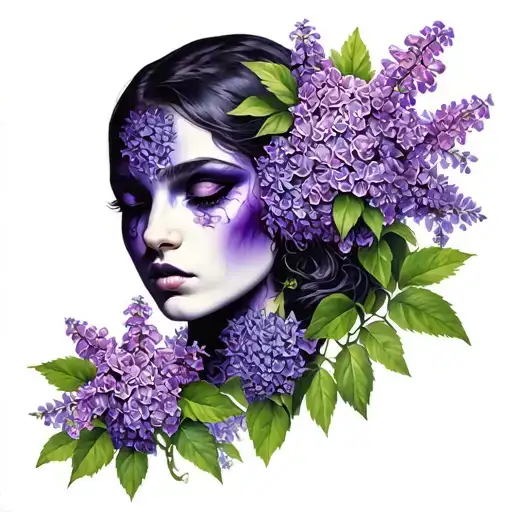 The Guarding Dark With Lilacs Intertwined