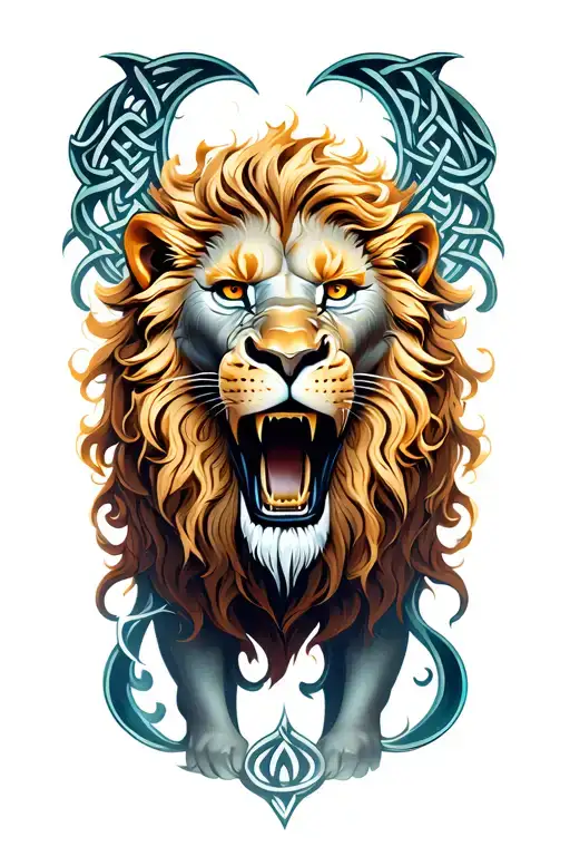 Celtic Lion Roaring