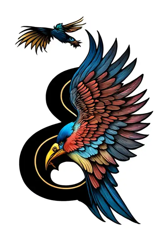 A Bird Wing With A Hidden Word Of S Incorporated Somehow