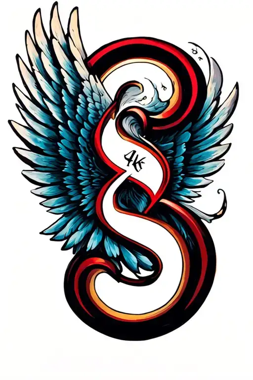 Wing With A Hidden Word Of S Incorporated Somehow Written