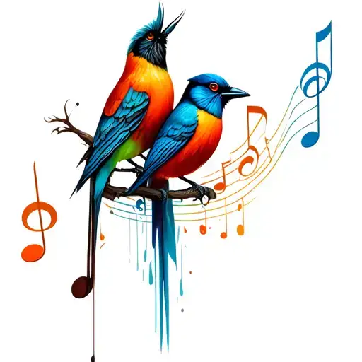 3 Birds Music Notes