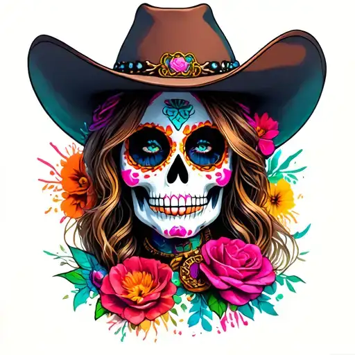 Day Of Dead Cowgirl