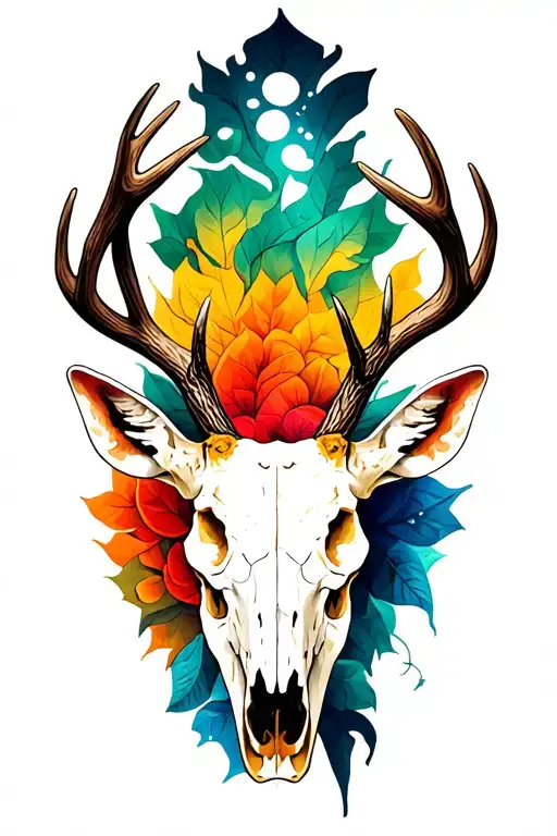 Deer Skull With Antlers