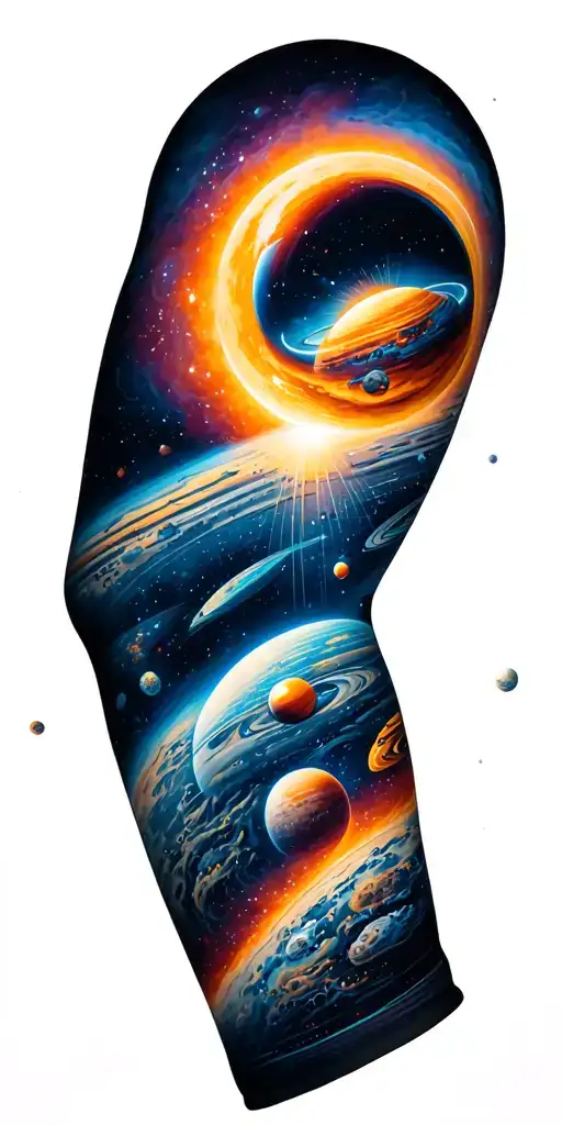 Space Theme Arm Sleeve