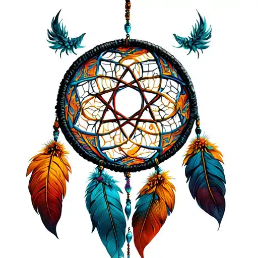 Pentacle Dream Catcher Entangled