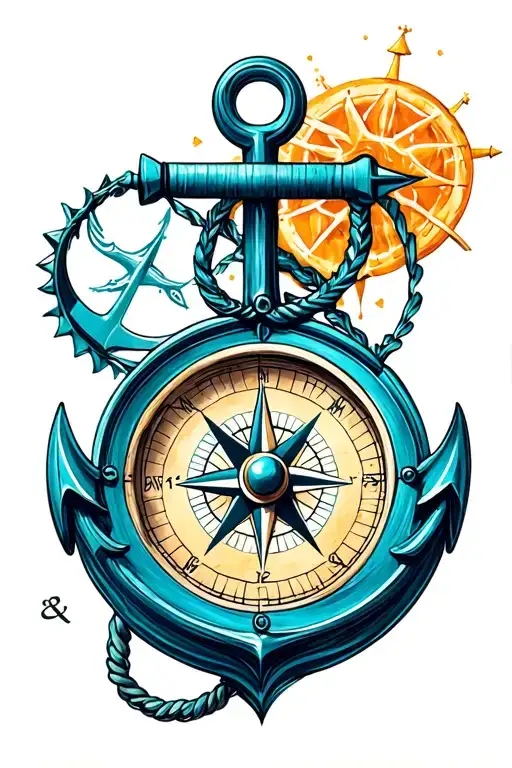 Compass And An Anchor