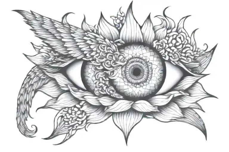 Third Eye Pheonix Lotus Flower Blooming