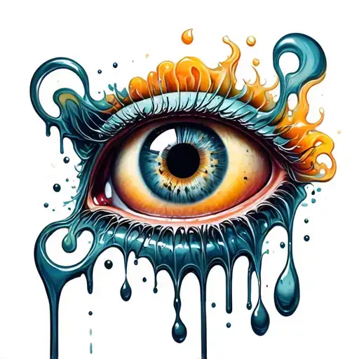 Creepy Dripping Eyeball