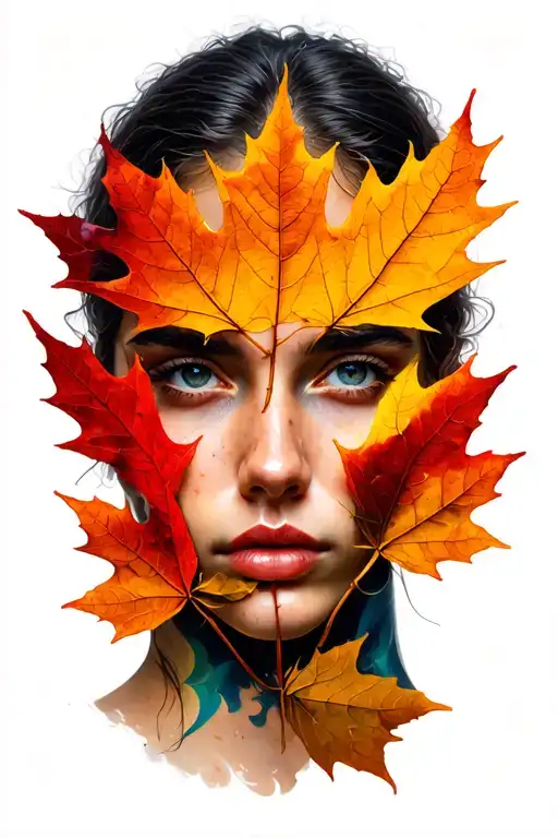 Maple Leaf Transforming Someone's Appearance