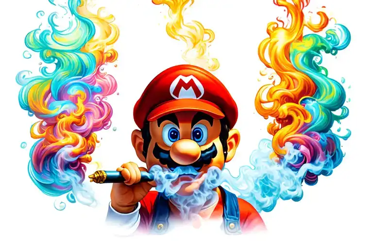 Mario Smoking