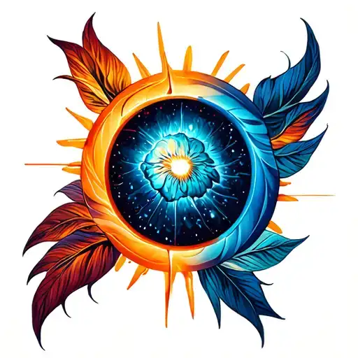 Background Light Tattoo Design