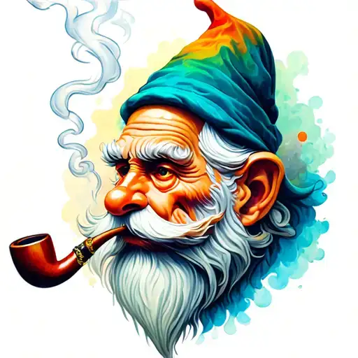 Multiple Sclerosis Gnome Smoking A Pipe