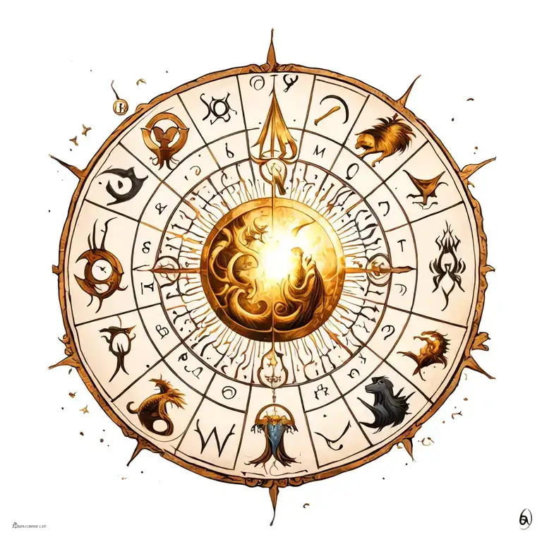 Combination Of The 13 Zodiac Signs For A Aesthetic Tattoo Ideas For Guys