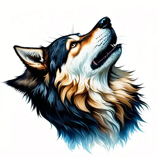 Wolf Howling At The Moon