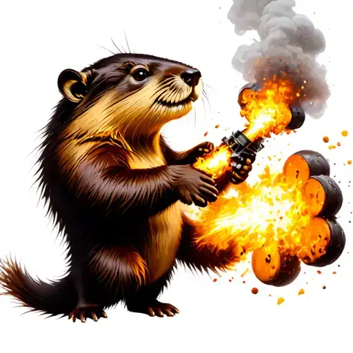 Beaver Holding Explosives