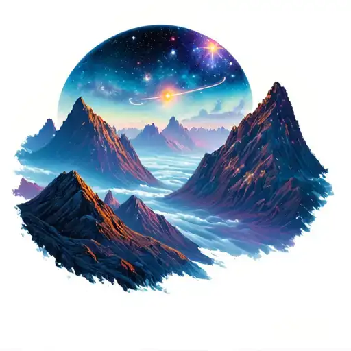 Mountains And Cassiopeia