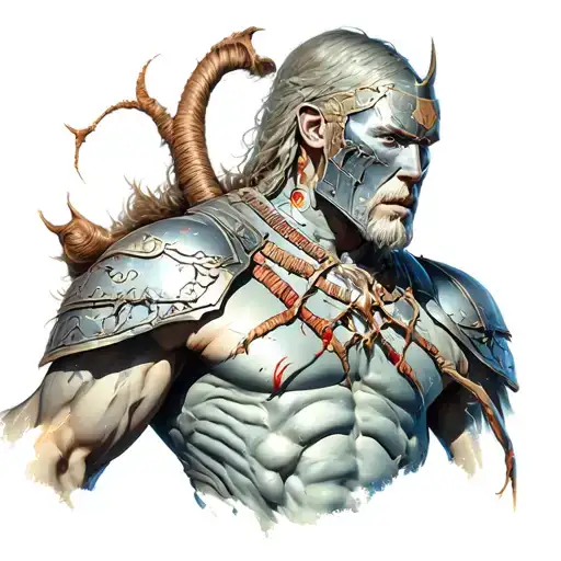 Lymphoma Represented By A Warrior