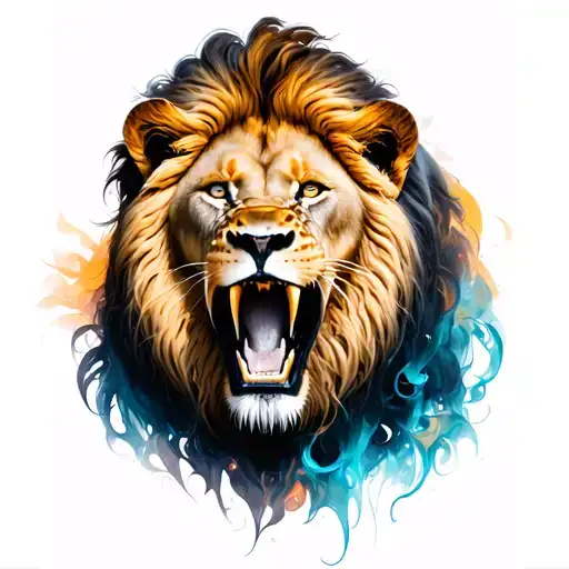 Lebra Constilation With Side Body Of Lion Roaring