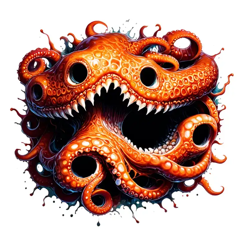 Tentacles Breaking Through The Skin