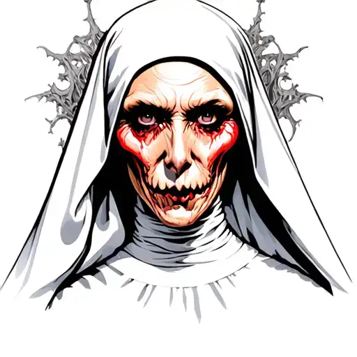 Spooky Evil Nun