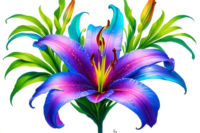 Stargazer Lily Intertwined