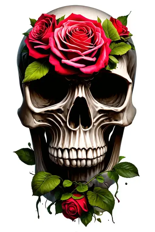Skull And Roses