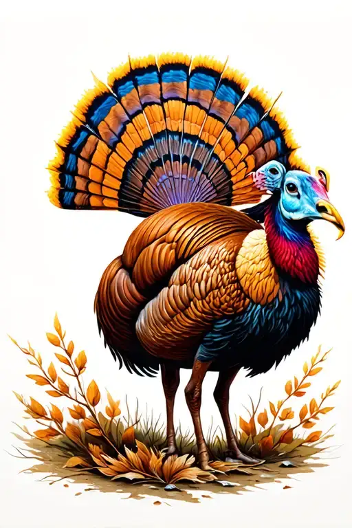 Hunting Deer Turkey Intertwined