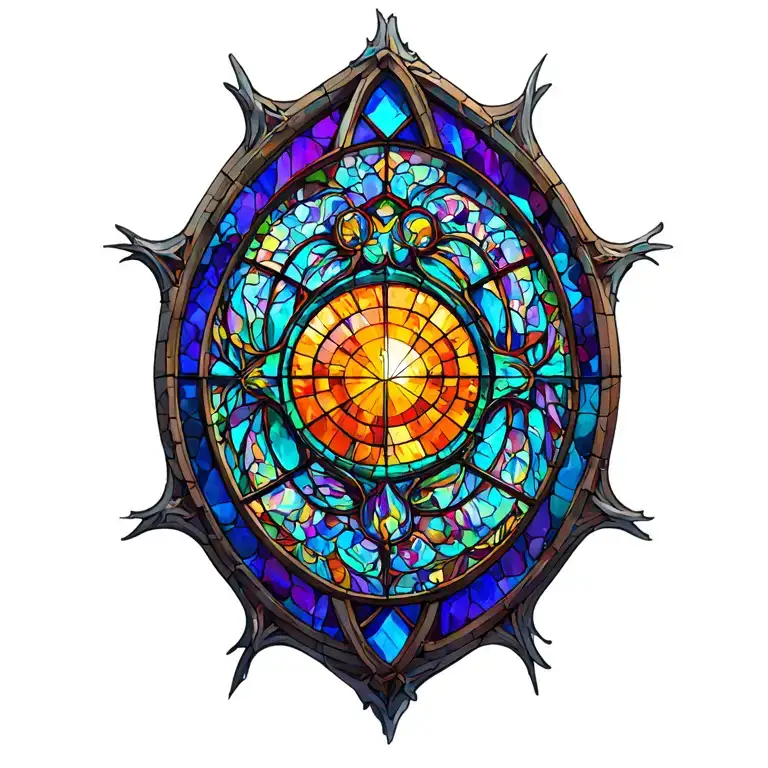 Stain Glass Cathedral Window