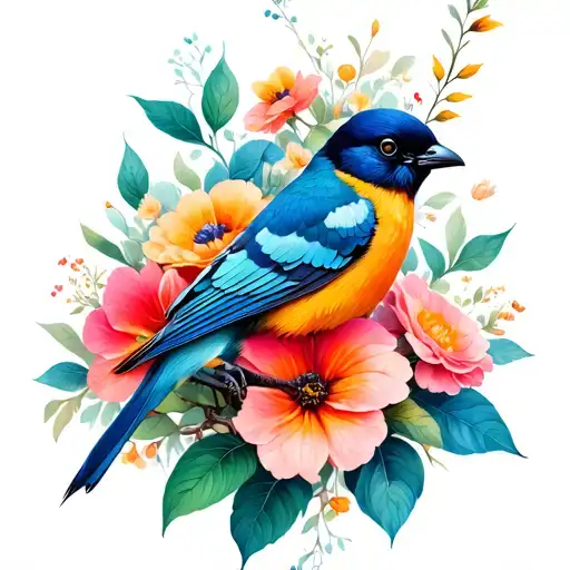 Flowers And Birds