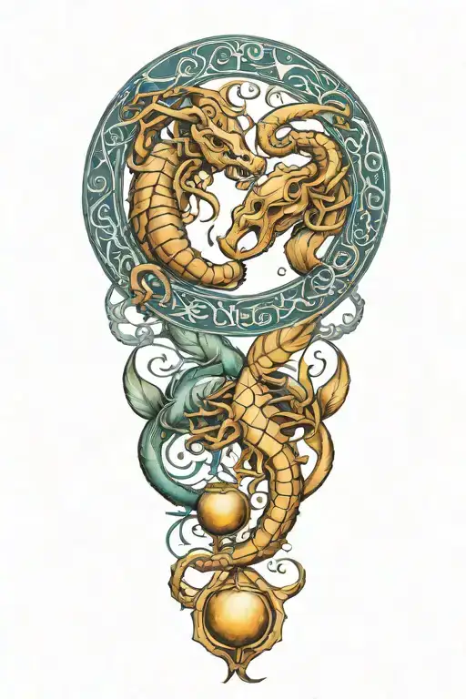 Scorpio And Pisces Zodiac Signs Intertwined Protected By Virgo