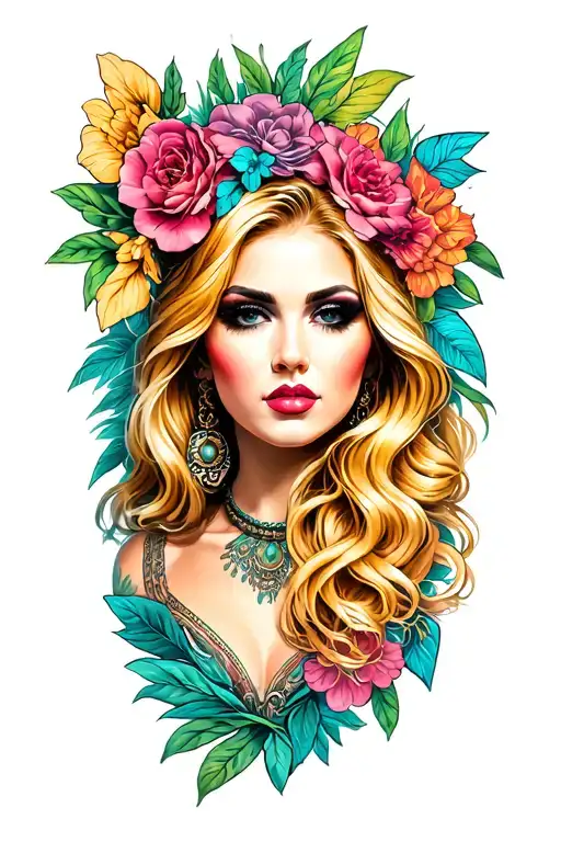 Blonde Women Chicano Style