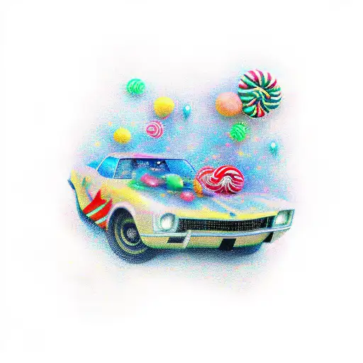 Falling Stars And Candy Car