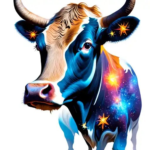 Cow Head Galaxy Filled With Stars