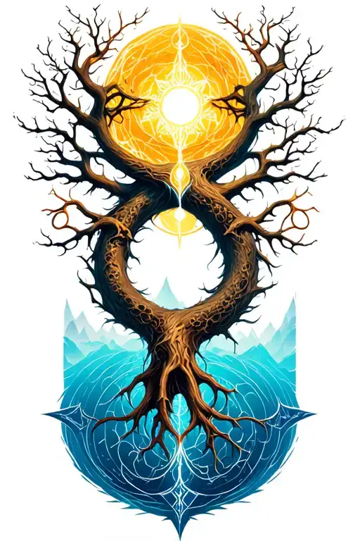 Yggdrasil Vegvisir Ouroboros