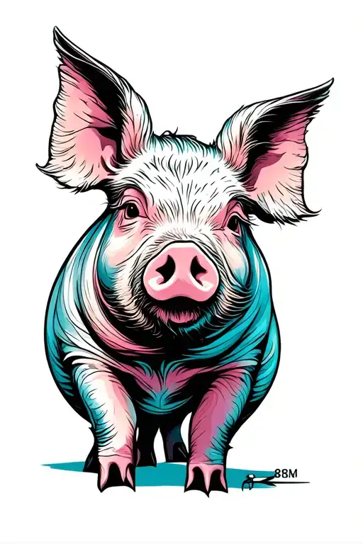 Outline Of Show Pig